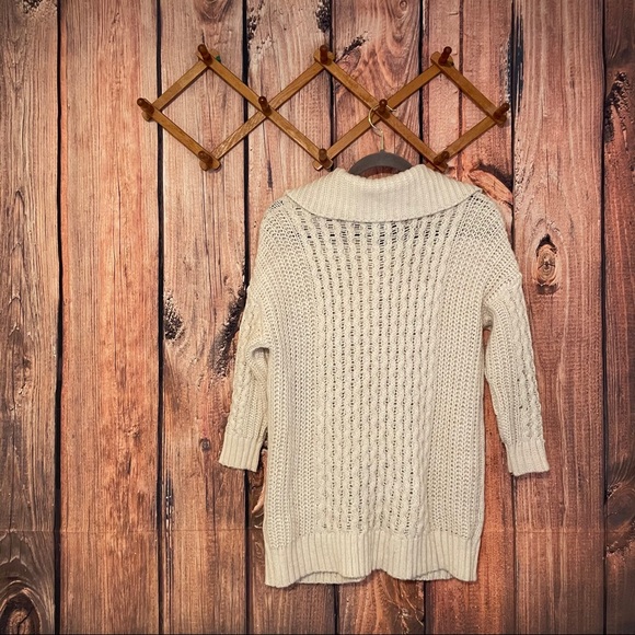 American Eagle Cable Knit Cardigan Sweater - Picture 2 of 8